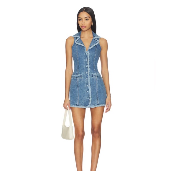 Show Me Your MuMu Dresses & Skirts - Show Me Your MuMu Maddox Dress in Waterfall Blue